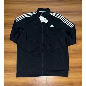 Mens‎ NWT Adidas 3 Stripe Performance Active Full Zip Training Track Jacket